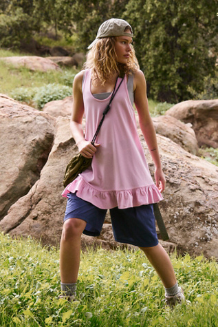 Twirl Tunic Tank by FP Movement at Free People, Antique Blush, XL