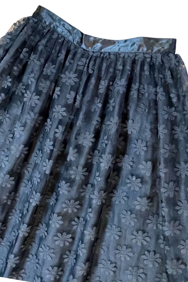 Vintage Black Long Lace Maxi Skirt Selected By Ankh By Racquel #2