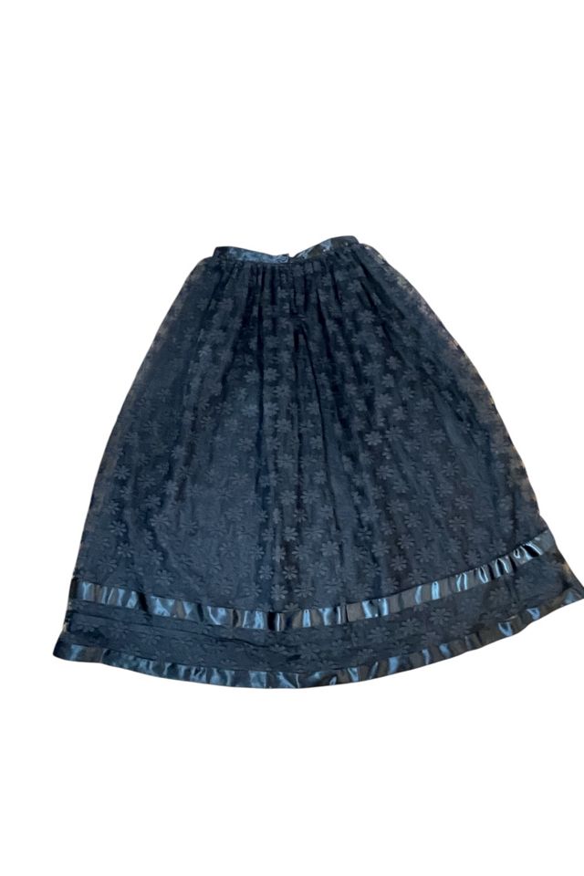 Vintage Black Long Lace Maxi Skirt Selected By Ankh By Racquel #3
