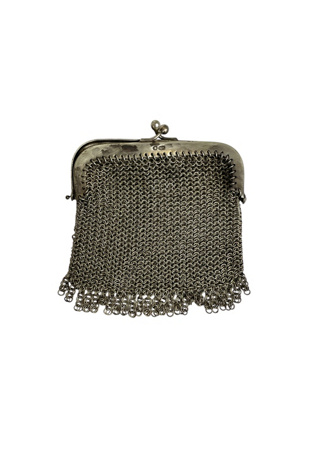 Vintage Sterling Silver Mesh Pouch Selected By Ankh By Racquel