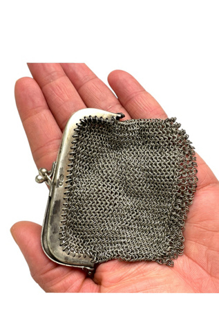 Женская сумка Ankh By Racquel Vintage Sterling Silver Mesh Pouch Selected By Ankh By Racquel, цвет: Серебряный — фото 2