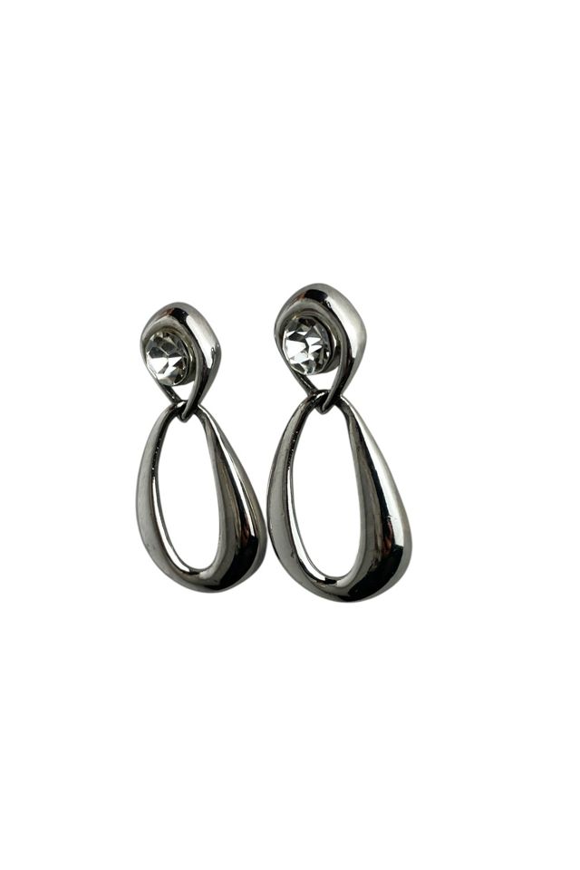Vintage Silver Teardrop Earrings Selected By Ankh By Racquel #1