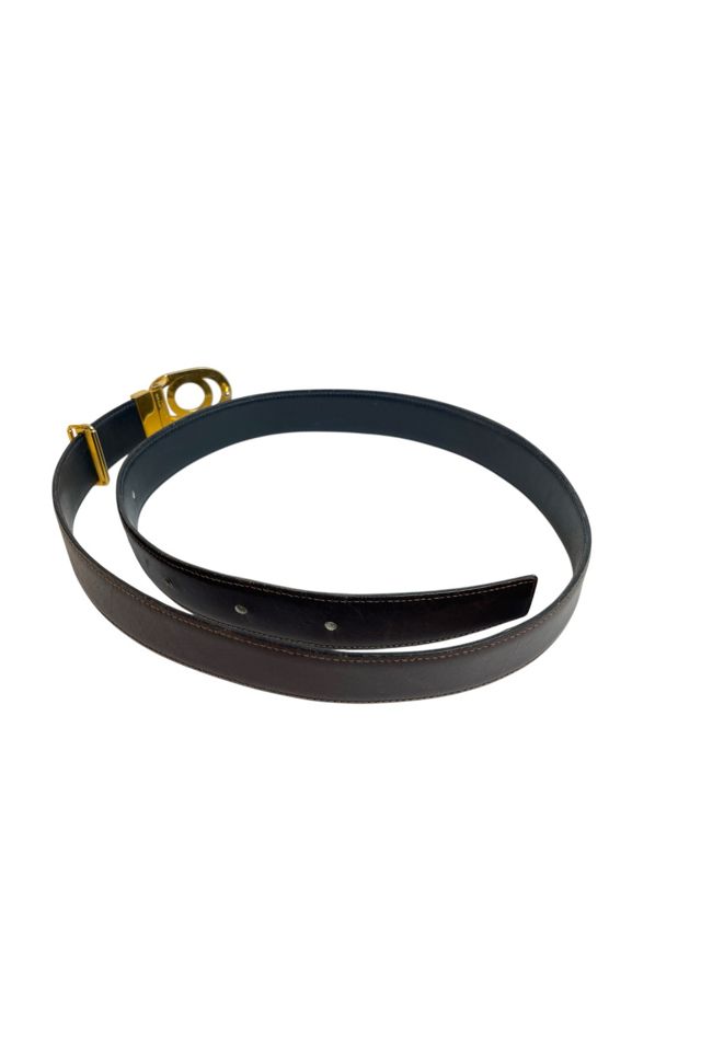 Vintage Brown Italian Leather Belt Selected By Ankh By Racquel #2