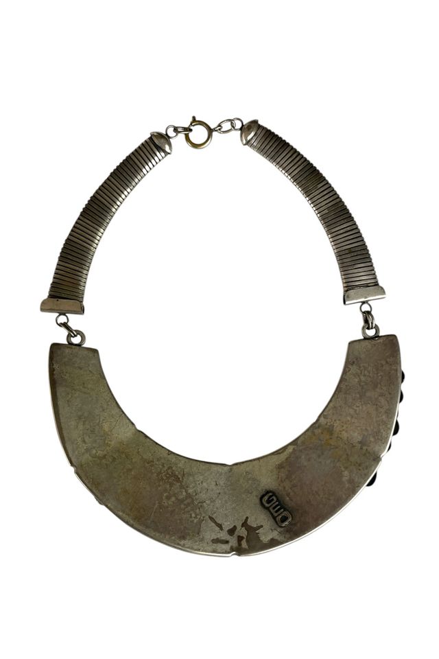 Vintage Silver Collar Necklace With Rhinestones Selected By Ankh By Racquel #2