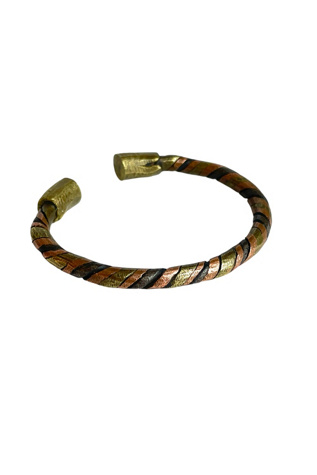 Vintage Mixed-Metal Bangle Bracelet Selected By Ankh By Racquel