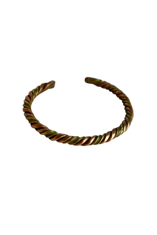 Vintage Copper And Brass Bangle Bracelet Selected By Ankh By Racquel