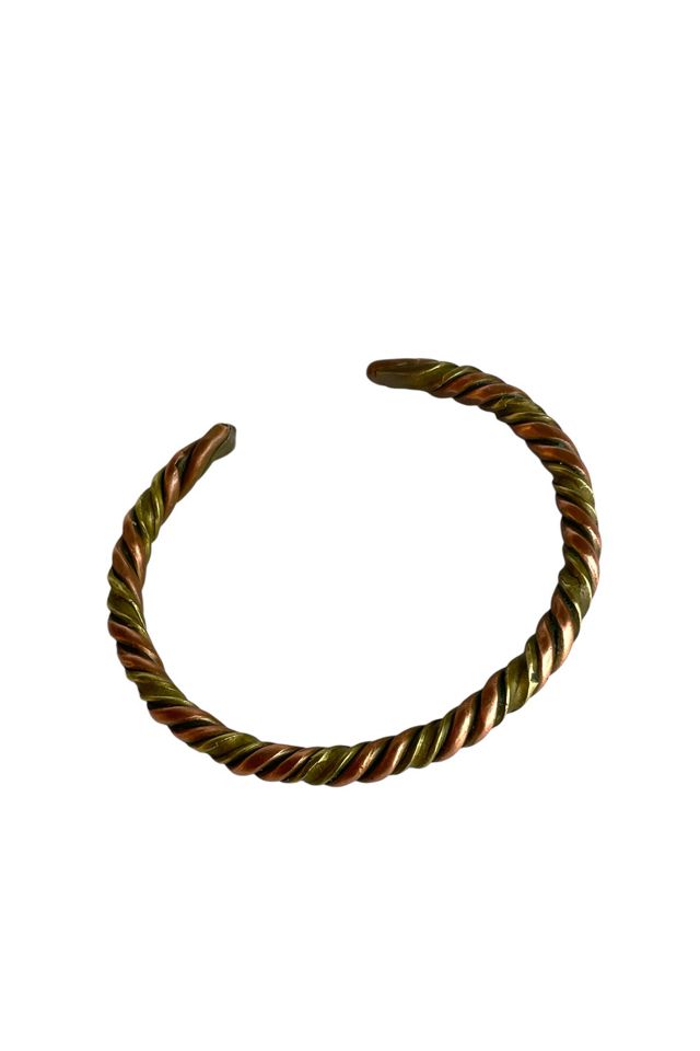 Vintage Copper And Brass Bangle Bracelet Selected By Ankh By Racquel #2