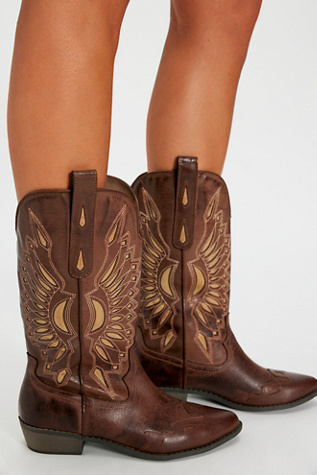 Willa Western Boots by Matisse at Free People in Brown, Size: US 8.5