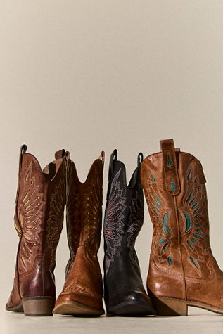 Willa Western Boots by Matisse at Free People in Blue, Size: US 10