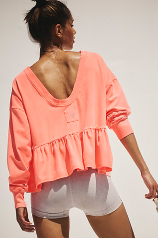 Play Nice Layer Top by FP Movement at Free People in Neon Coral, Size: XS