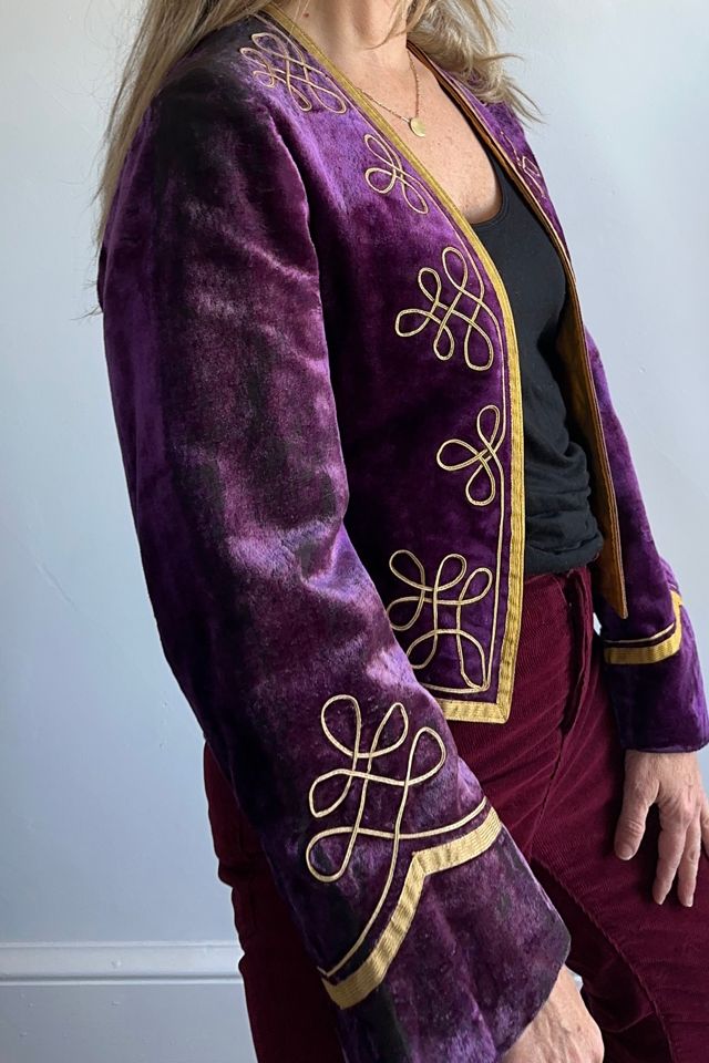 Vintage Purple Velvet Shriners Bolero Selected by KA.TL.AK #1