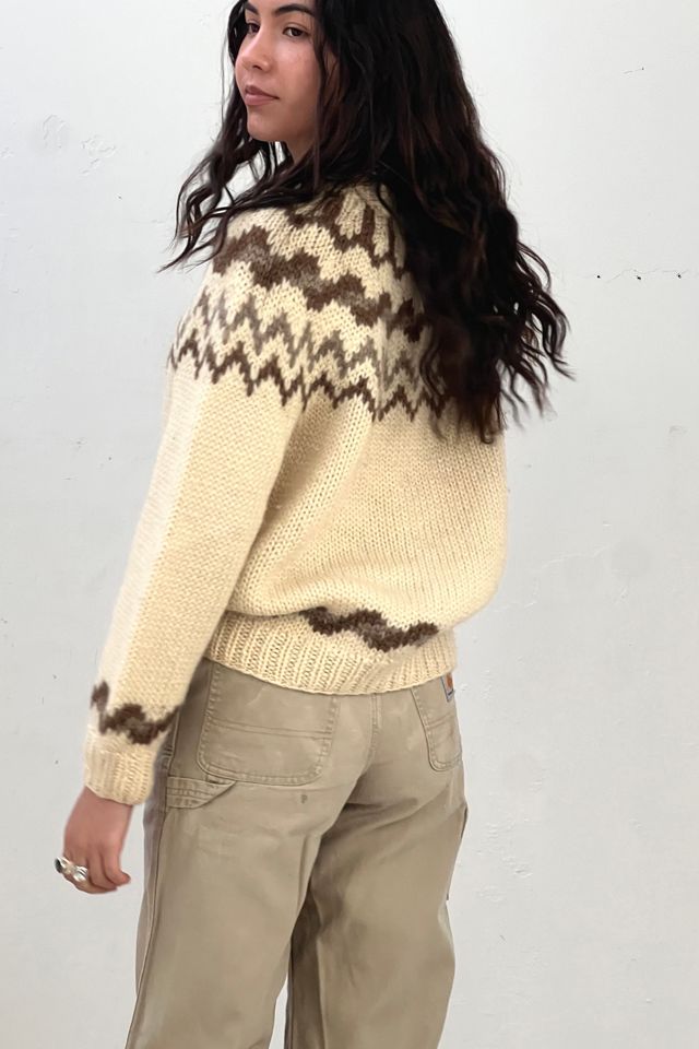 Vintage Icelandic Wool Fair Isle Sweater Selected by Anna Corinna #1