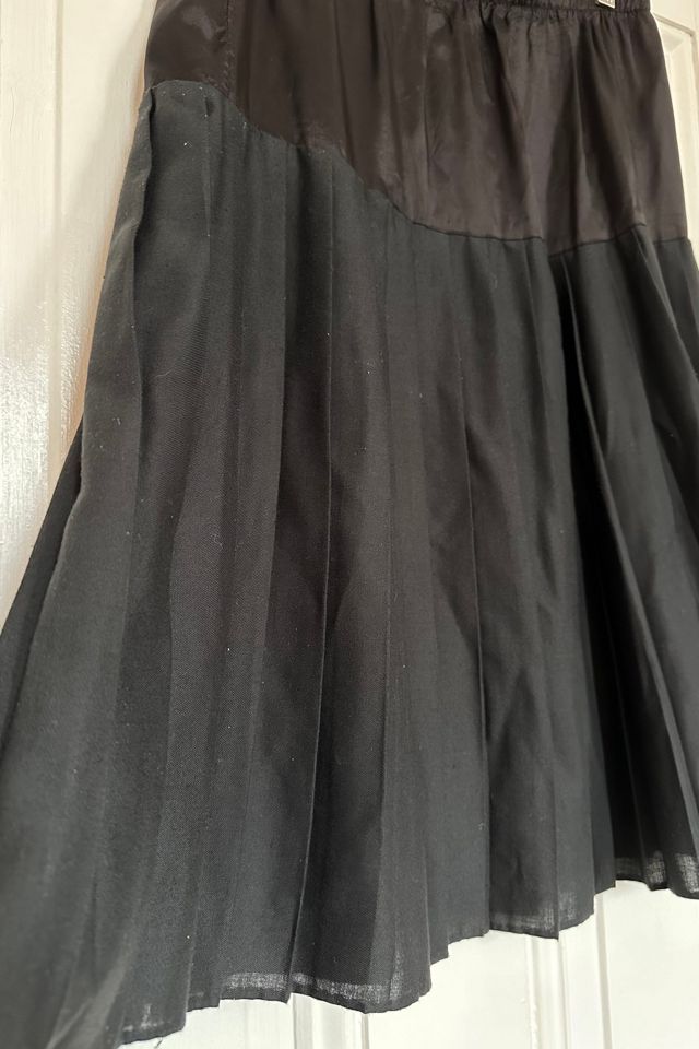 Vintage Black Pleated Slip Skirt Selected by KA.TL.AK #3