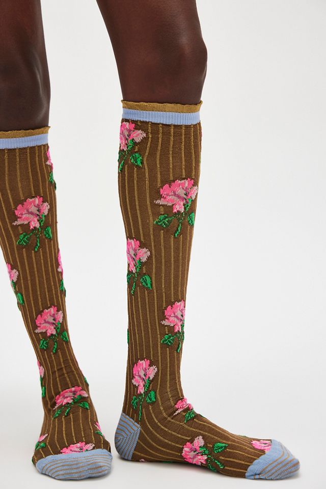Exquisite J Floral Bouquet Socks #1