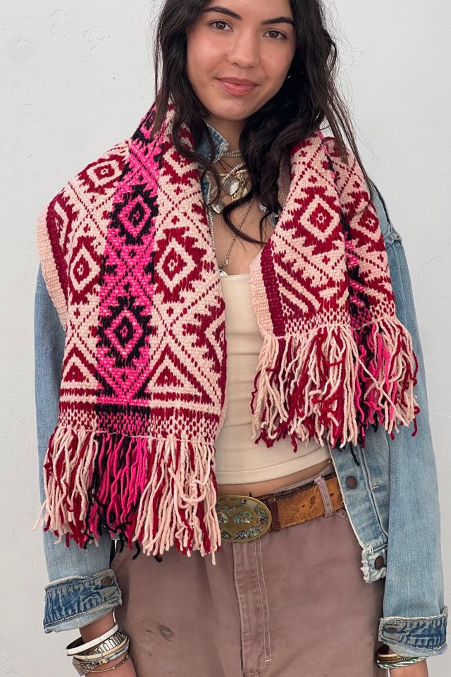 Vintage Hand Woven Wool Scarf  Selected by Anna Corinna #1
