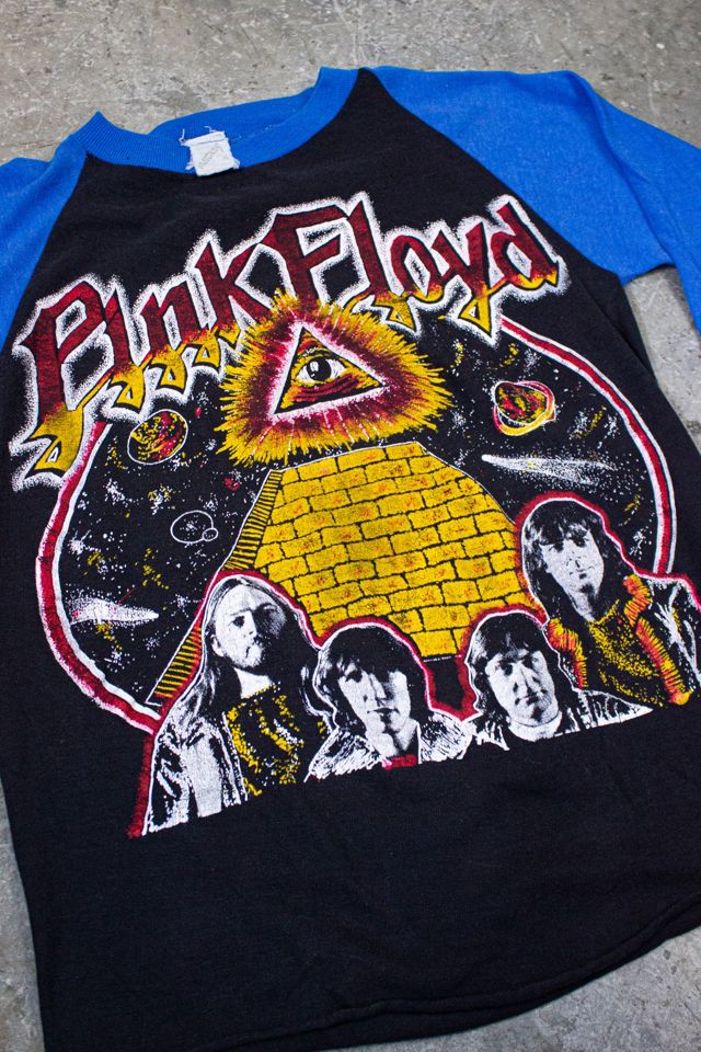 Vintage 70s Pink Floyd Parking Lot Raglan Concert T Shirt Selected by Black Shag Vintage #2