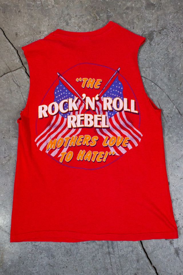 Vintage 1984 Ozzy Osbourne For President Cut Off Concert T