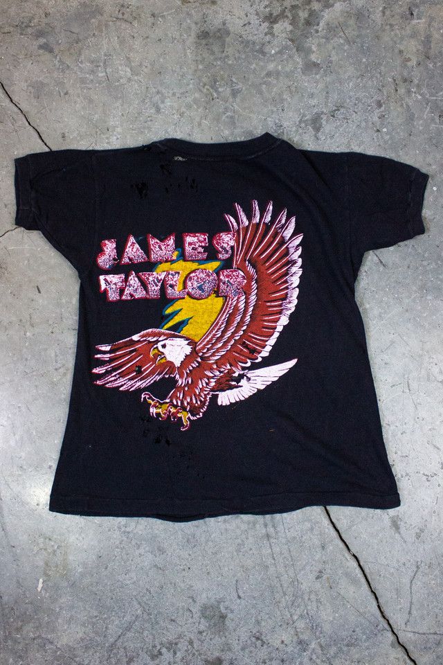 Vintage 70s/80s James Taylor Concert T Shirt Selected by