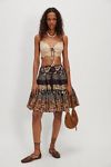 Many Layers Printed Skirt