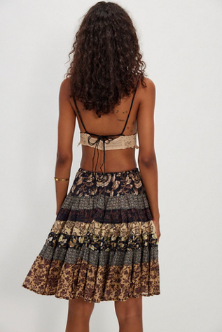 Many Layers Printed Skirt