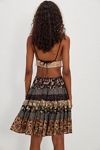 Many Layers Printed Skirt