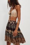 Many Layers Printed Skirt