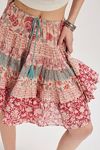 Many Layers Printed Skirt