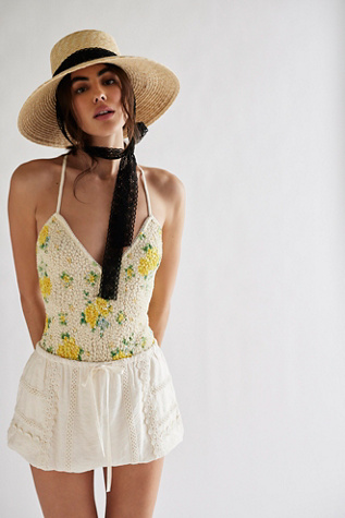 Bali Sweet Challenge Bubble Skort at Free People in White, Size: XL