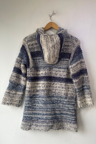 Isabel Marant Etoile Blue Striped Knit Cardigan Selected by The Curatorial Dept.