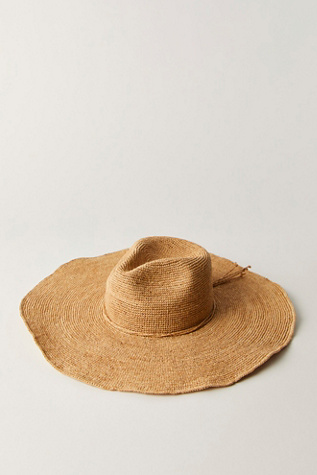 Drift Ultra-Wide Fedora At Free People In Beige, Size: Medium