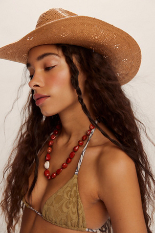 Lack Of Color Desert Rose Cowboy Hat At Free People In Beige, Size: Medium