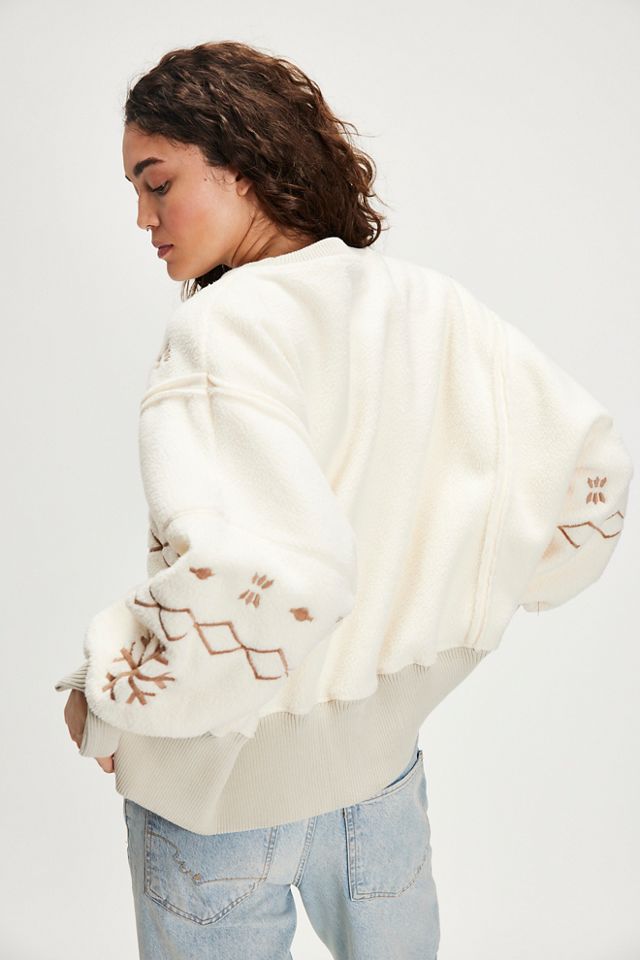 Tricia Fix Chainstitch Snowflake Cozy Sweatshirt #1