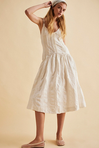 Ezra Midi Dress At Free People In Tofu, Size: US 4