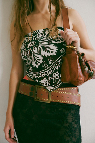 Ginger Hip Belt by Free People in Brown, Size: M/L