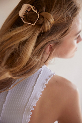 Hard Core Flat Claw Clip at Free People in Gold