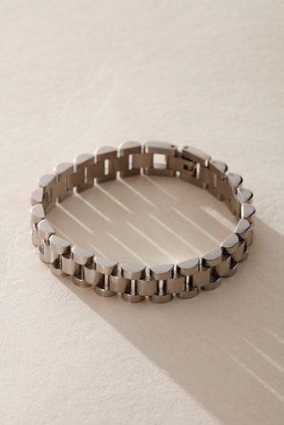 Evie Jewelry Watch Bracelet at Free People in Silver