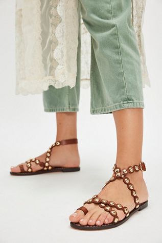 Gloria Studded Sandals by Sam Edelman at Free People in Brown, Size: US 9