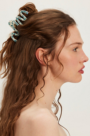 Round The Clock Claw Clip at Free People in Blue Hydrangea