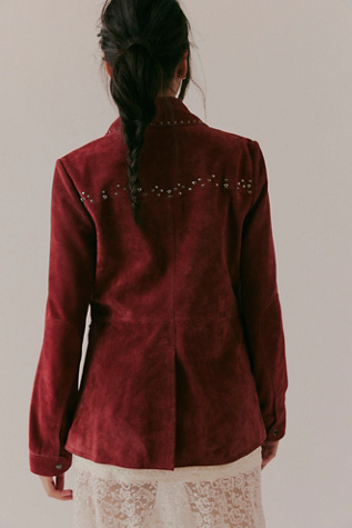 Женская куртка We The Free Carmen Suede, цвет: Syrah — фото 3