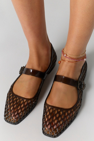 Michaela Jelly Mary Janes by Sam Edelman at Free People in Black, Size: US 7