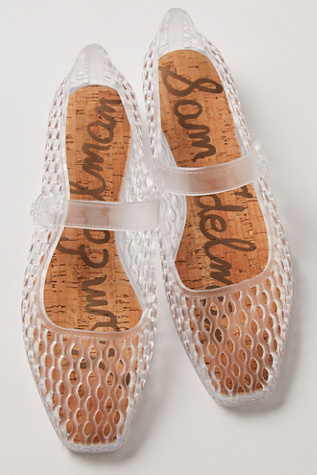 Michaela Jelly Mary Janes by Sam Edelman at Free People in Clear, Size: US 10