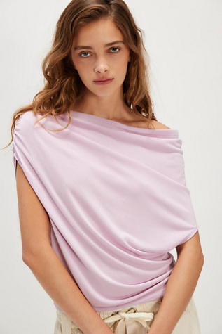 Blake Knit Top by Free People in Purple, Size: S