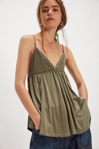 Trixie Tunic at Free People in Capulet Olive, Size: Medium