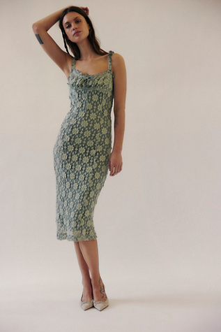 Lucinda Lace Midi Dress product page