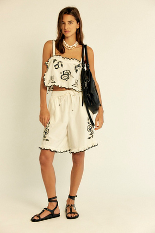 Marin Short Co-Ord at Free People in Ivory, Size: Medium