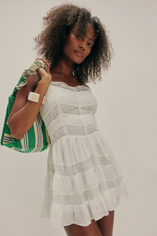 Somebody To Love Mini Dress at Free People in White, Size: Small