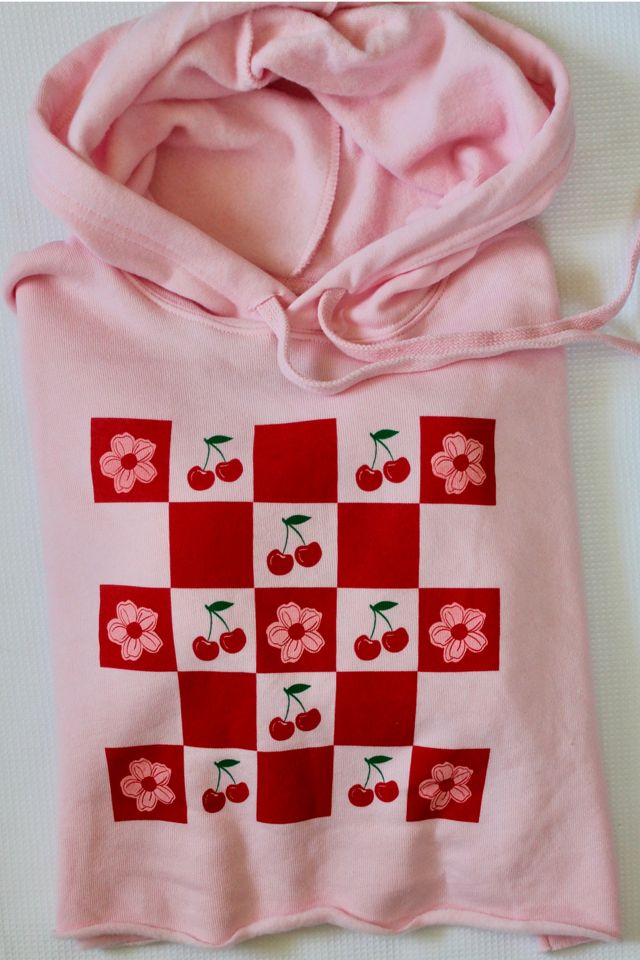 Overseasoned Cherry Picnic Cropped Hoodie #1