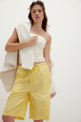 We The Free Palma Board Shorts at Free People in Raffia, Size: XS