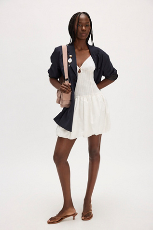Kettel Pointelle Poplin Dress at Free People in White, Size: S