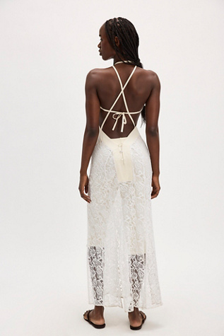 Kettel Linen Lace Strap Dress